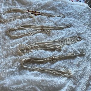 Boho macrame plant hangers